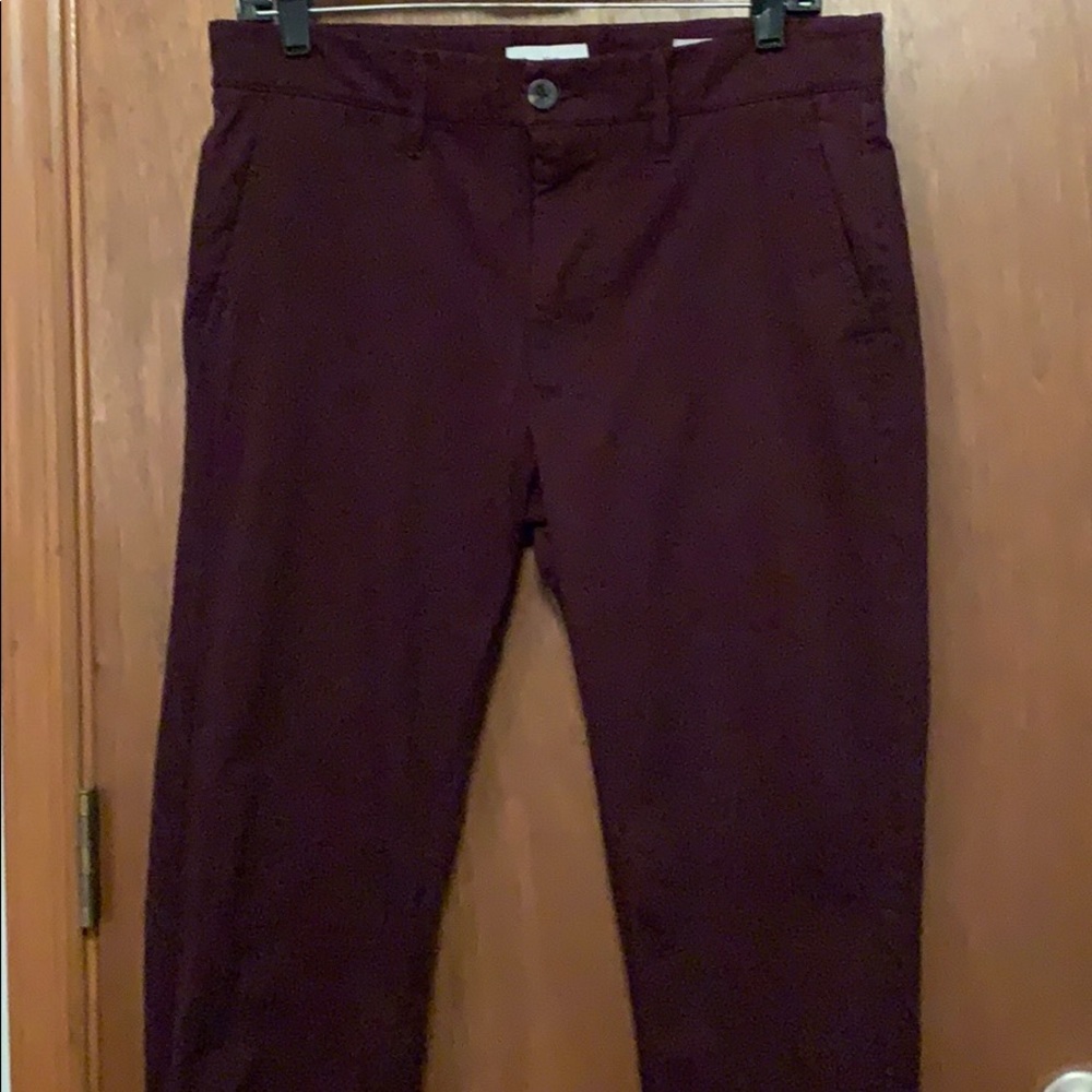 Goodfellow Wine/Burgundy Skinny Chino 32/34